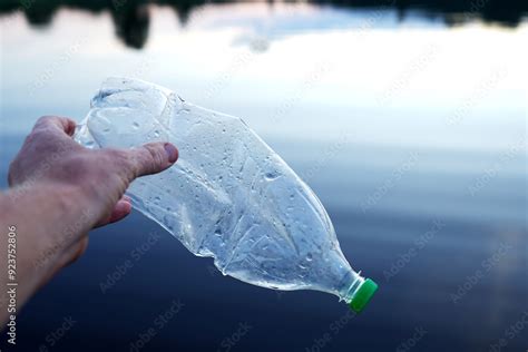 Dumping Garbage In Freshwater Plastic Waste In Lake Marine Litter