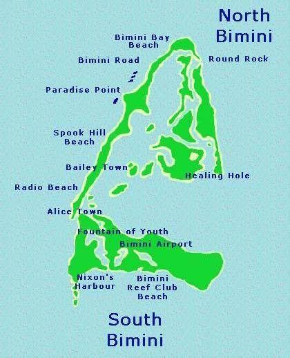 Map Of Bimini Island - Cities And Towns Map