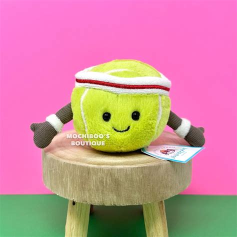 Nwt Jellycat Amuseable Sports Tennis Ball Soft Plush Toy Collectible