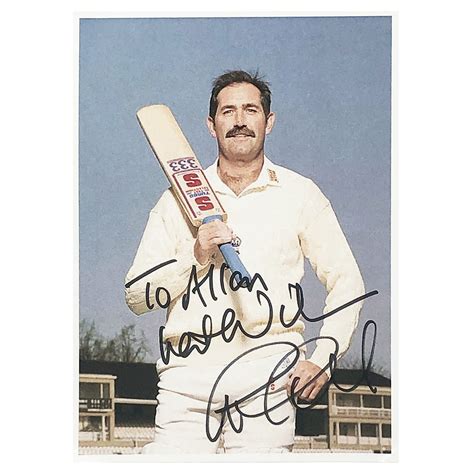 Signed Graham Gooch England Cricket Photo Dedicated To Allan