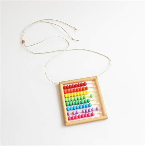 Jumbo Abacus Necklace Quirky Math Jewelry First Day Of School T