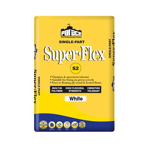 Palace Super Flex Flexible Rapid Set S2 Tile Adhesive White 20kg Buy Adhesives Grouts