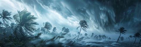 Tropical Storm Typhoon Heavy Rain High Winds In Tropical Climates