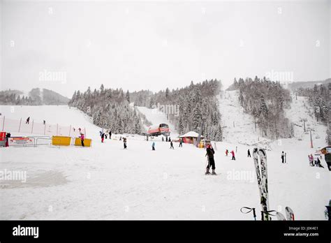 Ski Training On Ski Resort Kolasin Montenegro Stock Photo Alamy