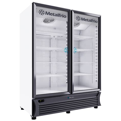 Metalfrio RB800 Refrigerador Vertical 2 Puertas De Cristal Verticales