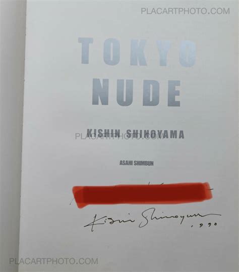 Kishin Shinoyama Tokyo Nude Signed Asahi Shimbun Bookshop Le