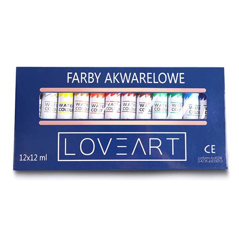 Farby Akwarelowe Loveart X Ml Sklepik Na Strychu