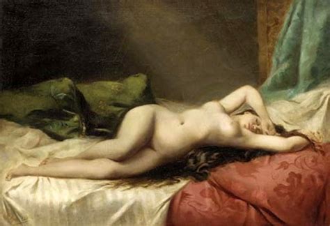 Redhead Female Reclining Nude Cumception
