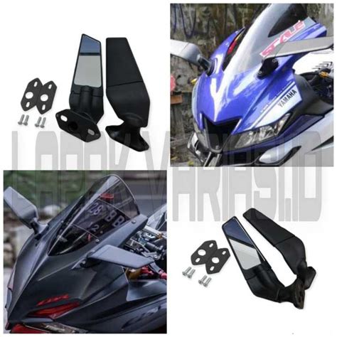 Spion Winglet Stealth Model Rizoma Black Rear Mirror Nmax Old Dan New