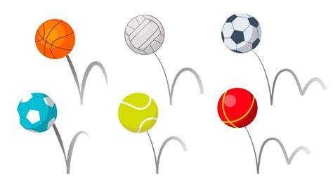 Sport Balls Set Round Equipment Royalty Free Vector Image