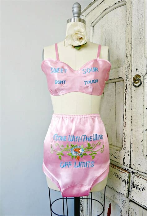 Vintage Lingerie Collectible WW Souvenir Lingerie Se Gem