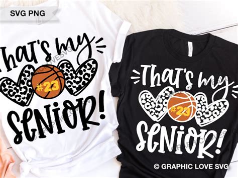 Senior Basketball Mom Svg Thats My Senior Svg Png Leopard Etsy