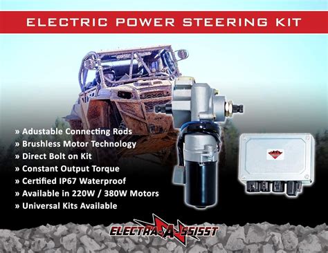 Rugged Electric Power Steering Kit For Polaris Ranger Rzr