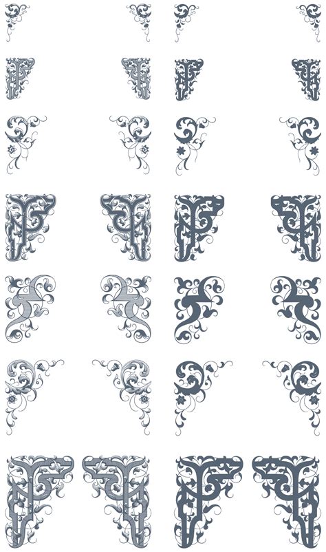 Luxurious Flourishes Vector Pack 543 Vector Ornaments 179 Decorative