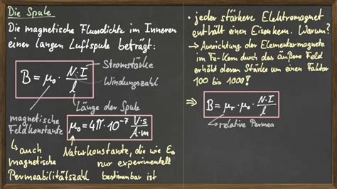 Spule Und Magnetische Flussdichte Youtube