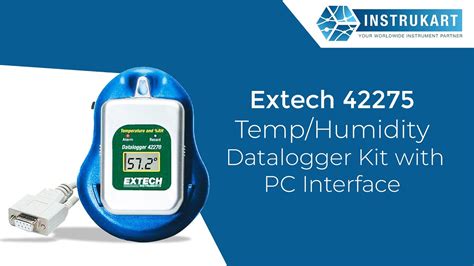 Extech 42275 Temperature Humidity Datalogger Kit PC Interface