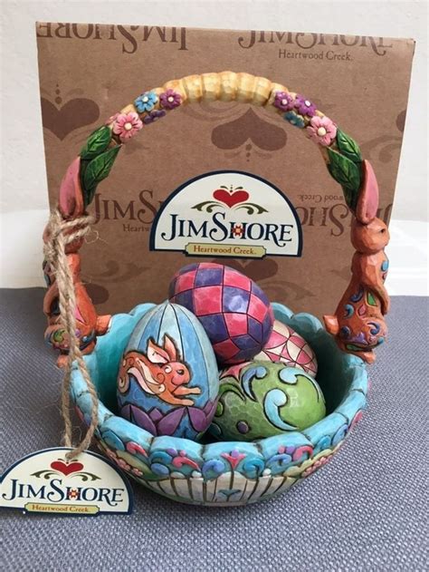 Jim Shore Easter Basket W Eggs On Mercari Finding Joy Basket