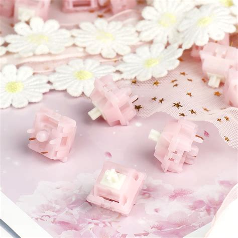 MMD Silent Princess Switch 32g Linear 5 Pins POM Hot Swappable Factore Prelubed Customize For