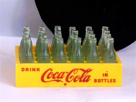 Miniature Toy Coca Cola Coke 24 Bottle Case Crate Vintage 50s Etsy