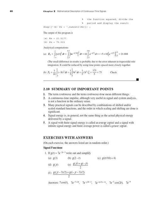 Signals And Systems Analysis Using Transform Methods And Matlab Pdf Signal Electrical