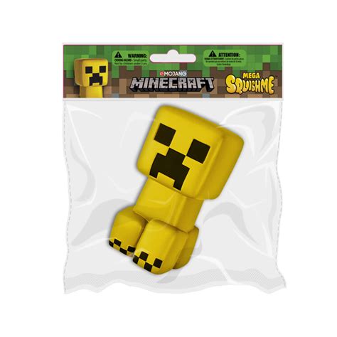 Minecraft Mega SquishMe Series 1 Gold Creeper - Just Toys Intl