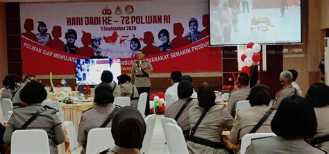 HUT Polwan Ke 72 Polrestro Bekasi Kota Ikut Syukuran Virtual Dari