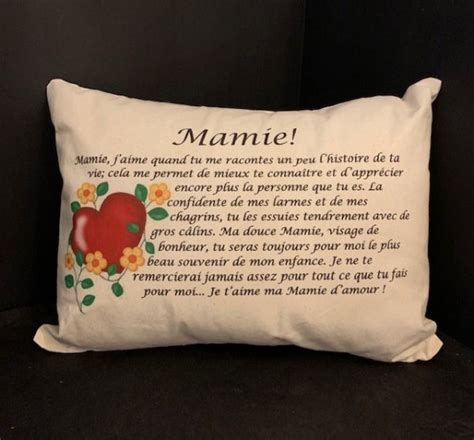 Coussin mamie Aux P tits Cados Là où chaque moment trouve son présent