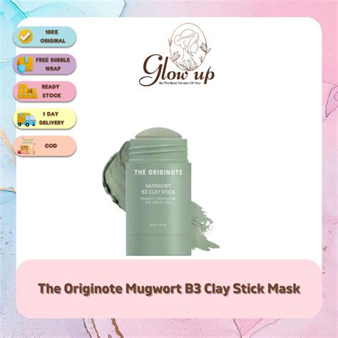 Jual Glowup The Originote Mugwort B Clay Stick Mask Masker Wajah