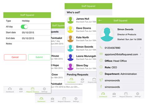 Hr And Staff Management Mobile Apps Staff Squared