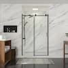 LORDEAR 48 In W X 76 In H Frameless Single Sliding Shower Door