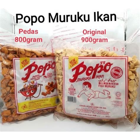 800g 900g POPO Muruku Ikan Snack POPO Fish Muruku Original Or Spicy