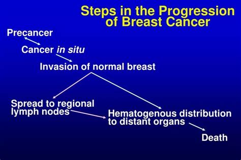 Ppt Steps In The Progression Of Breast Cancer Powerpoint Presentation