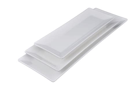 Melamine Classic Rectangular Plate 12 Pack Ekitchenary