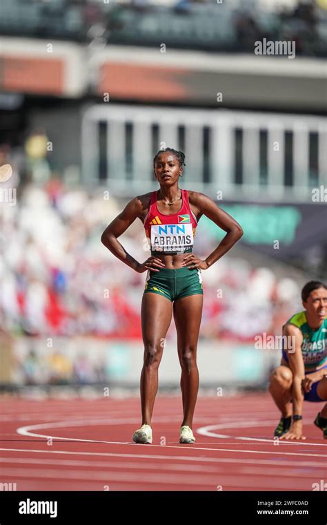 Aliyah Abrams Participating In The 400 Meters At The World Athletics