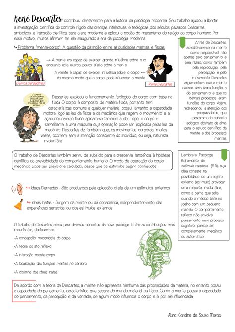 Resumo Sobre Ren Descartes Fundamentos Filos Ficos E Fundamentos