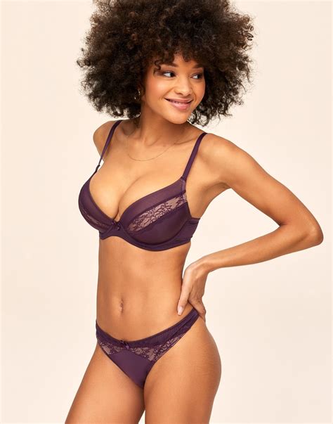 Mirianne Dark Purple Push Up Plunge C Dd Adore Me