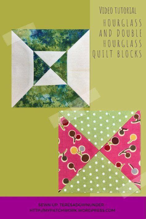 Simple And Double Hourglass Quilt Blocks Sewn Up TeresaDownUnder