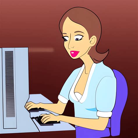 Beautiful Animated Lady Translator Typing · Creative Fabrica