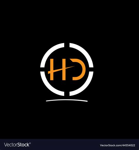Hd Text Logo Royalty Free Vector Image Vectorstock