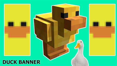 How To Make A Duck Banner In Minecraft 🦆easy Tutorial🦆 Youtube