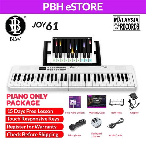 Piano BLW JOY61 61 Keys Foldable Portable Electric Electronic Learning