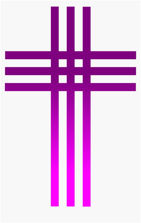 Purple Cloth Covered Easter Cross Clipart Transparent Lenten Cross