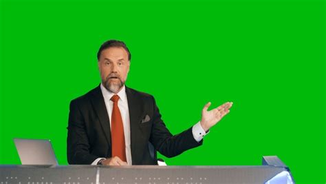 Breaking News Background With Green Screen Royalty Free Images