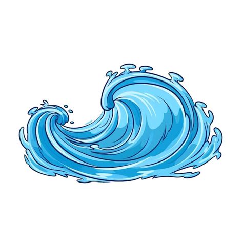 Premium Ai Image Water Illustration With White Background