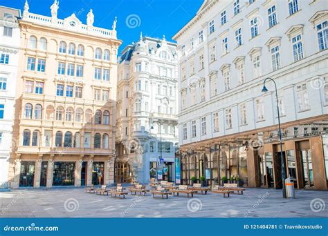 Beautiful Architecture in the Old City in Vienna. Stock Image - Image ...