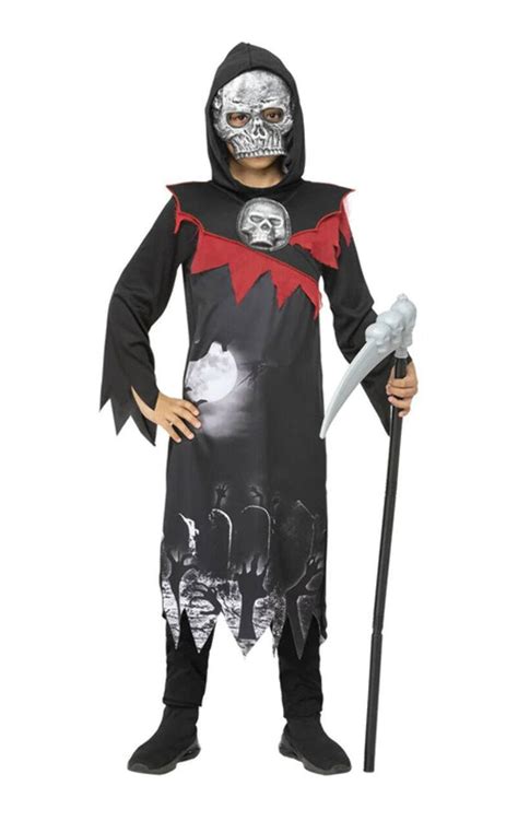 Kids Deluxe Grim Reaper Costume - fancydress.com
