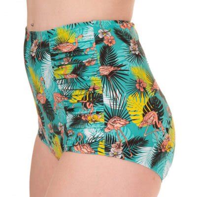 Bikini Med Flamingo Och Blomm Nster