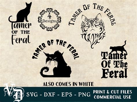 Tamer Of The Feral Svg Feral Cat Svg Cat Caregiver Svg Etsy Finland