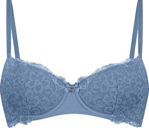 Hunkemöller Dames Lingerie Voorgevormde beugel bh Marine Blauw maat D85 bol