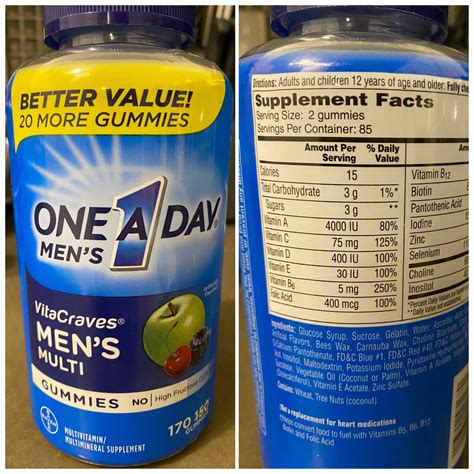 One A Day Vitamins has a serving size of two : r/mildlyinteresting